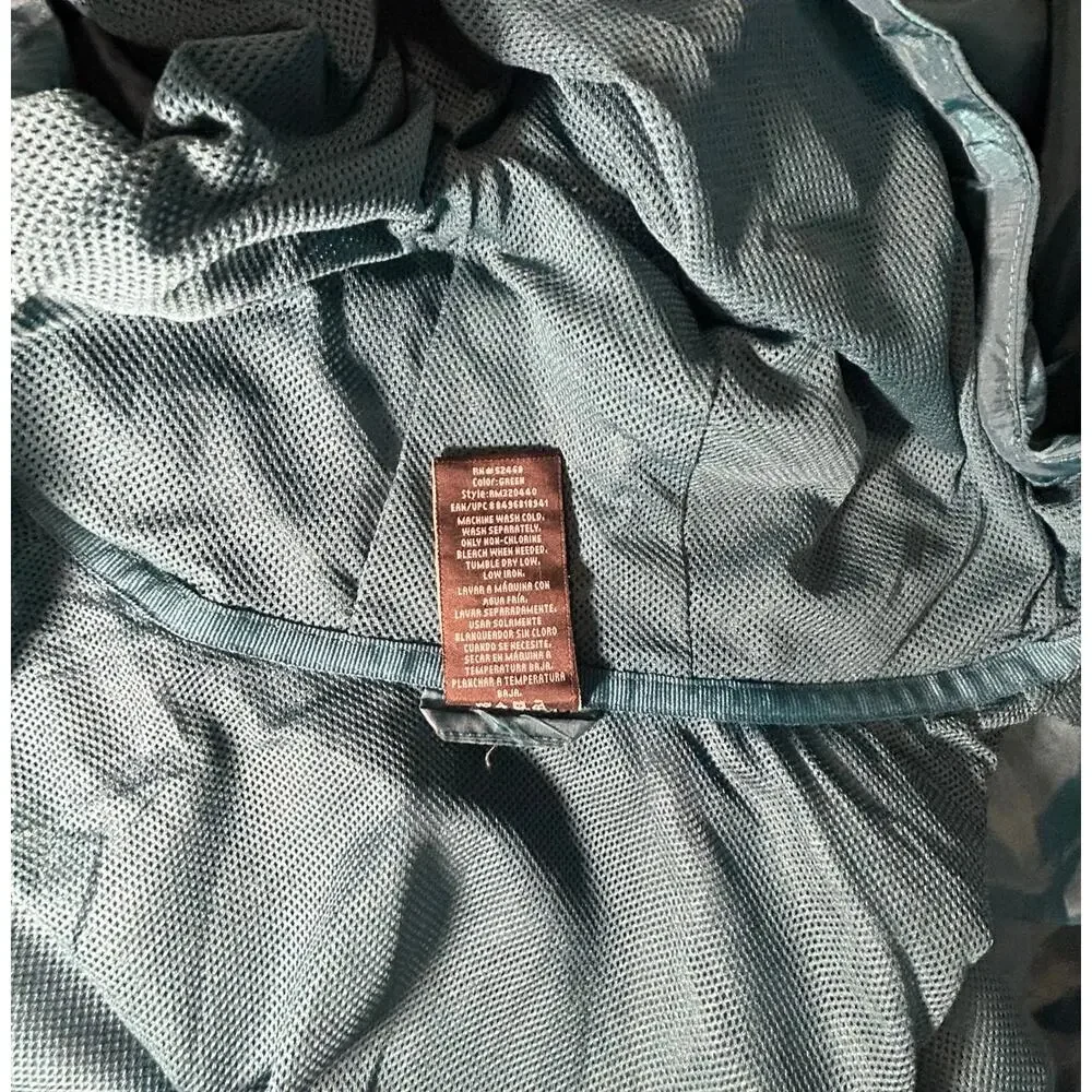 Russell Athletic Zip Up Hooded Jacket - Men's Size M Dark Green and Black - Picture 6 of 6